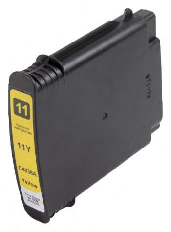 HP C4838A - kompatibilná cartridge HP 11, žltá, 28ml