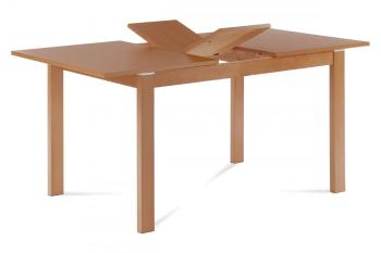 AUTRONIC BT-6777 BUK3 Jedálenský stôl rozkladací 120+30x80x74 cm, doska MDF, dyha, nohy masív, tmavý buk
