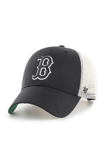 Čiapka 47brand Boston Red Sox čierna farba, s nášivkou