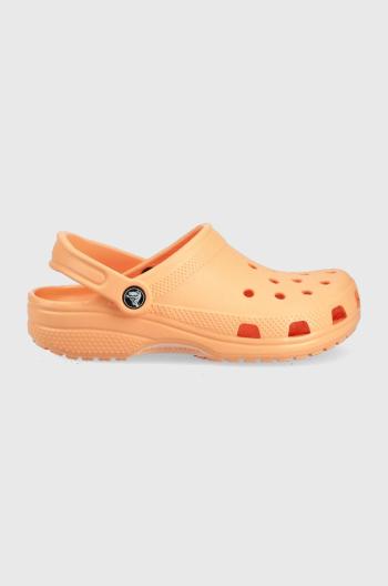 Šľapky Crocs oranžová farba