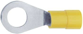 Klauke 6508 guľaté káblové oko  Prierez=6 mm² Ø otvoru=8.4 mm čiastočne izolované žltá 1 ks