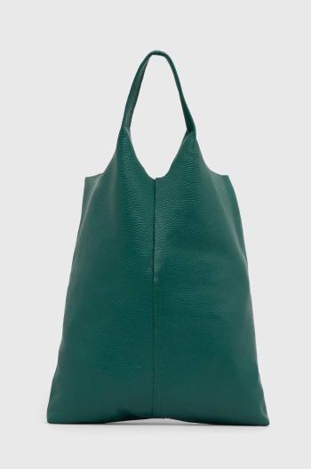 Kožená kabelka Answear Lab zelená farba