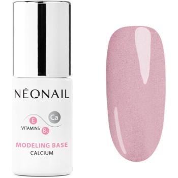 NEONAIL Modeling Base Calcium podkladový lak pre gélové nechty s vápnikom odtieň Luminous Pink 7,2 ml