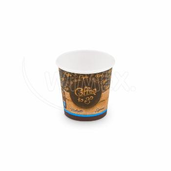 Papierový pohár "Coffee to go" Ø62mm 110ml `XS: 0,08L/4oz` [50 ks]