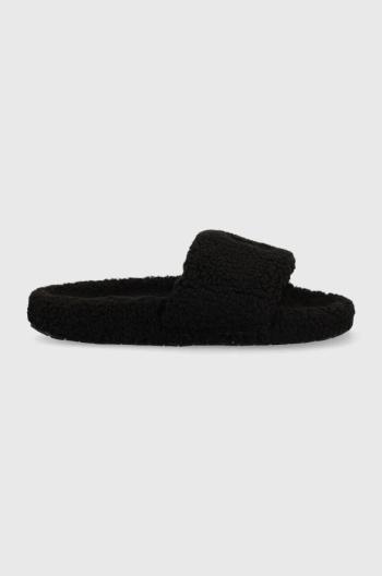 Papuče Polo Ralph Lauren Hendrick Hendrick , čierna farba, FMF6023BRL