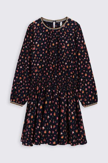 Dievčenské šaty Coccodrillo tmavomodrá farba, mini, rovný strih