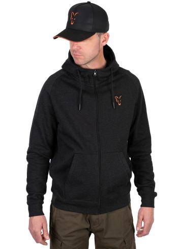 Fox mikina collection lightweight hoodie orange black - m