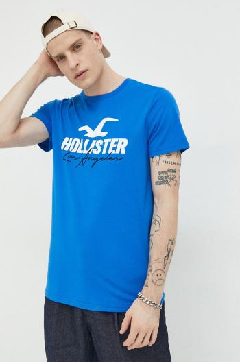 Bavlnené tričko Hollister Co. s potlačou