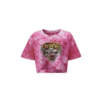 Ed Hardy  Los tigre grop top hot pink  Tričká a polokošele Ružová