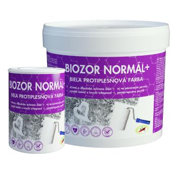 Biozor Normál + protiplesňová farba na steny biela 4 kg