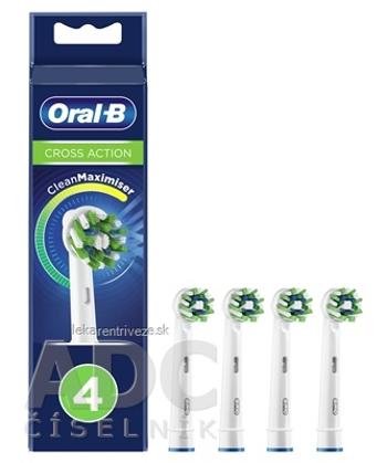 Oral-B CROSS ACTION White čistiace náhradné hlavice 1x4 ks