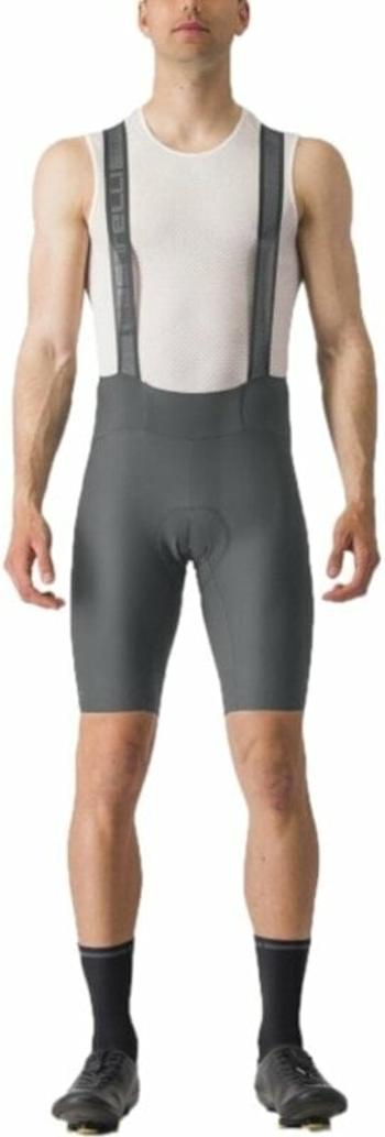 Castelli Espresso Bibshort Gunmetal Gray XL Cyklonohavice