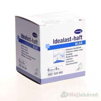 IDEALAST COLOR COHESIVE ovínadlo elastické krátkoťažné, modré (6cmx4m) 1ks