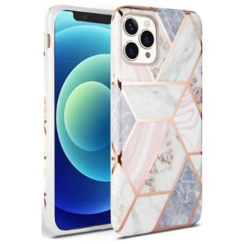 Tech-Protect Marble kryt na iPhone 12 Pro Max, ružový