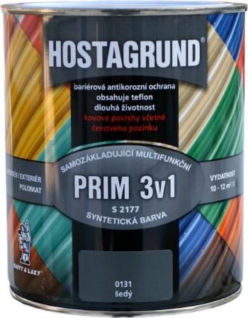 HOSTAGRUND 3v1 PRIM S2177 - Jednovrstvá farba na kov 0,6 l 0199 - čierna