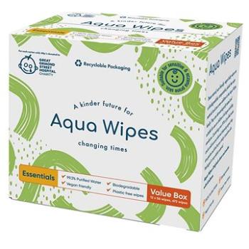 Aqua Wipes 100 % rozložiteľné ubrousky 99 % vody, 12× 56 ks (5060180400903)