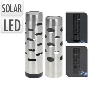 MAKRO - Solar stĺpik nerez CYLINDER rôzne druhy