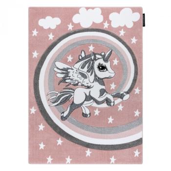 Detský koberec PETIT - Jednorožec - ružový Unicorn rug - pink 120 x 170 cm