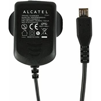 Nabíjací adaptér Alcatel s káblom - Micro USB - Čierna KP21176