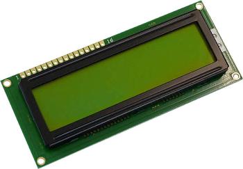 Display Elektronik LCD displej   žltozelená 16 x 2 Pixel (š x v x h) 100 x 42 x 10.1 mm DEM16214SYH-LY