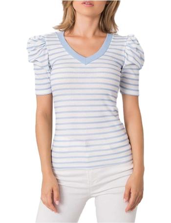 Modro-biele dámske pruhované tričko vel. ONE SIZE