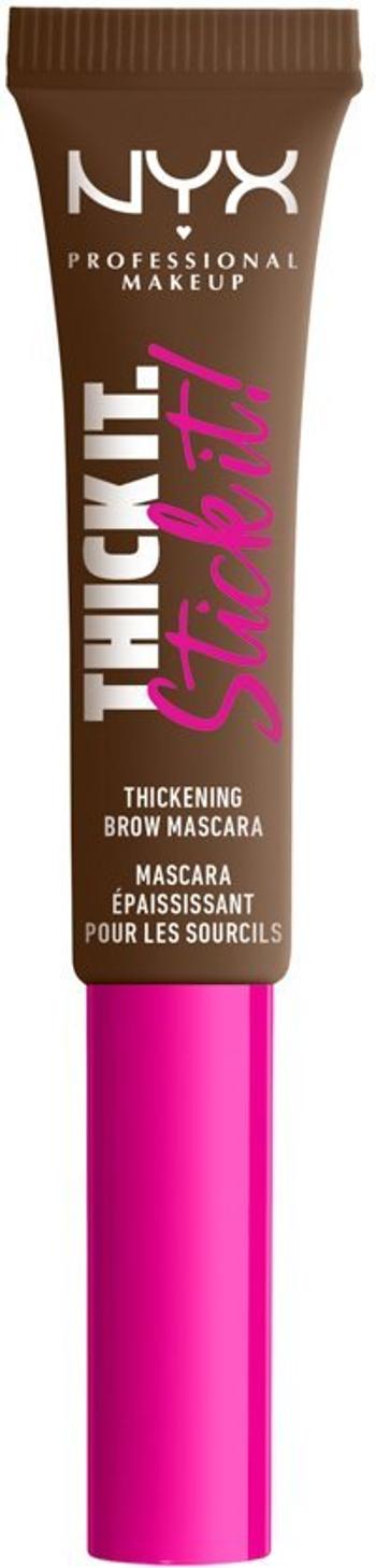 NYX Professional Makeup Thick It Stick It - Maskara na obočie, Brunette 7 ml