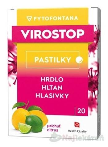 Fytofontana Virostop pastilky citrus 20 ks