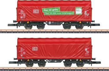 Märklin 086356 Posuvný plachtový vozeň Shimmns-tu 718 DB AG, sada 2 ks