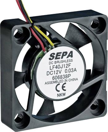 SEPA LF40J12SE22 axiálny ventilátor 12 V/DC 8.3 m³/h (d x š x v) 40 x 40 x 10 mm