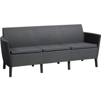 KETER lavica SALEMO 3 SEATERS SOFA grafit (244100)