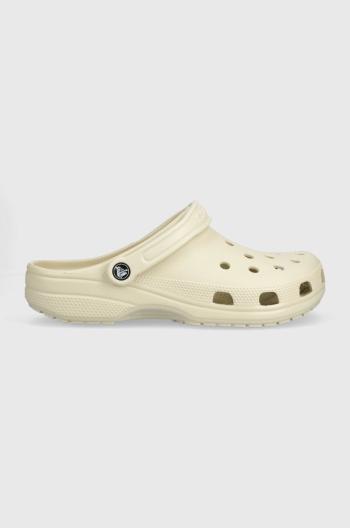 Šľapky Crocs Classic pánske, béžová farba, 10001