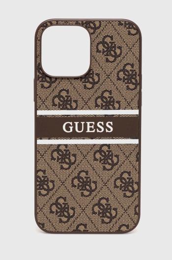 Puzdro na mobil Guess iPhone 13 Pro Max 6,7'' hnedá farba