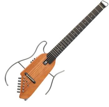 Donner HUSH-I Mahogany Natural Headless gitara