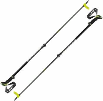 Leki Guide Lite 2 Carbon Dark Anthracite/Neonyellow/Black 105 - 150 cm Turistické palice