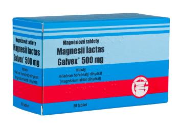 Galvex Magnéziové tablety 500 mg 80 tabliet
