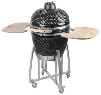 Gril Strend Pro Kamado Egg 21", priemer 46,7 cm, gril výška 91 cm, čierny, 130x73x122 cm