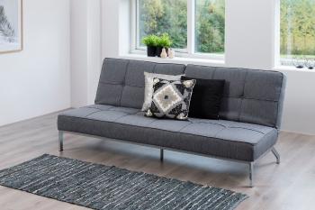 Dkton Dizajnová rozkladacia sedačka Amadeo, 198 cm, sivá