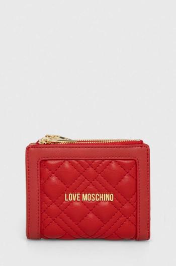 Peňaženka Love Moschino dámsky, červená farba