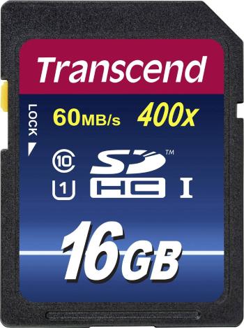 Transcend Premium 400 pamäťová karta SDHC 16 GB Class 10, UHS-I