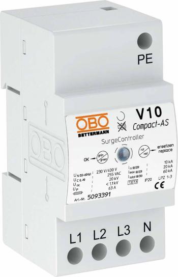 OBO Bettermann 5093391 V10 COMPACT-AS zvodič prepätia   10 kA  1 ks