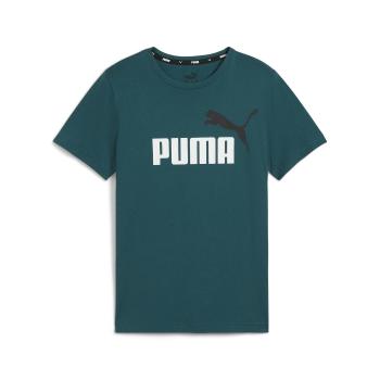 Puma  ESS+ 2 COL LOGO TEE  Tričká s krátkym rukávom Zelená