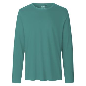 Neutral Pánske tričko s dlhým rukávom z organickej Fairtrade bavlny - Teal | M