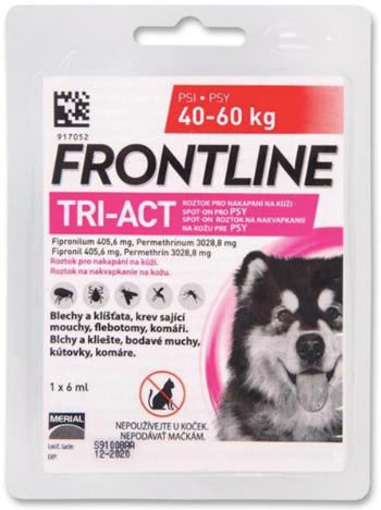 Frontline Tri-Act spot-on pipeta proti kliešťom a blchám pre psy XL 40-60kg, 6ml