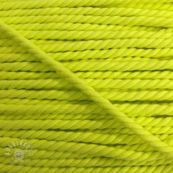 Bavlnená šnúra točená 5 mm neon yellow