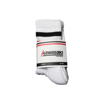 Kawasaki  2 Pack Socks K222068 1002 White  Vysoké ponožky Biela