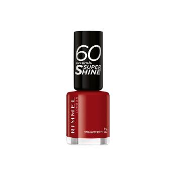 Rimmel London  60 Seconds Super Shine Nail Polish  Laky na nechty Červená