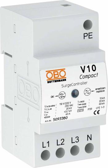 OBO Bettermann 5093380 V10 COMPACT 255 zvodič prepätia   10 kA  1 ks