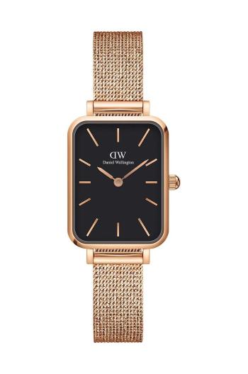 Hodinky Daniel Wellington Quadro Pressed dámske, ružová farba