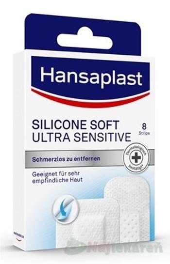 Hansaplast SILICONE SOFT ULTRA SENSITIVE náplasť 8ks