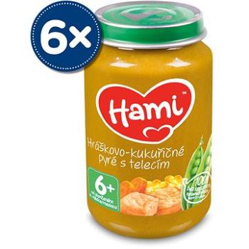 Hami hráškovo-kukuričné pyré s teľacím 6× 200 g (5900852034329)